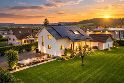 Image de Modern Family Home with Garden & Sunset Views near Basel
