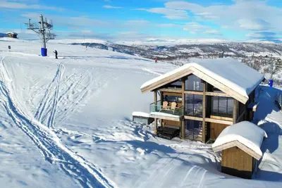 Image de Luxury ski-in/ski-out cabin at Kikut Geilo - Jacuzzi & Sauna - Mountain views
