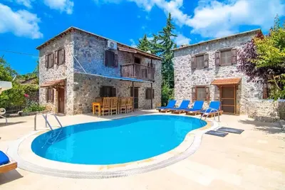 Image de Central Kayaköy Twin Stone Villa – Private Pool, Large Garden & Outdoor Jacuzzi
