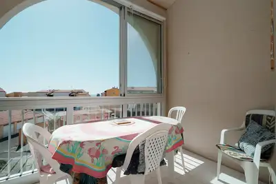 Image de Mignon Appartement mezzanine, 4 pers, vue mer