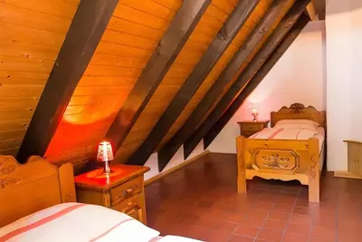Image de Appartement « Ferienhof Hohe » avec piscine commune, jardin et Wi-Fi
