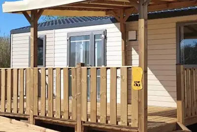 Mobil home accessible, terrasse - 6 pers.
