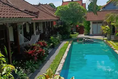 Image de a traditional old-style Balinese homestay in the centre of Ubud