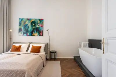 Image de High-End 1br Apt. with A/C Steps from Wenceslas Square by EasyBNB Premium