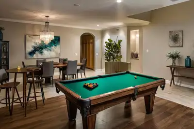 Image de Pool Table Fire Pit Spacious Disney Retreat