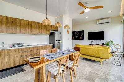 Image de Aldea Zama penthouse with rooftop pool, plunge pool, gym access, & common areas