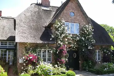 Image de Reethus main house on the ground floor/ first floor - Reethus in Borgsum: 121 m², sauna, fireplace & garden,