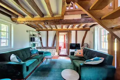 Image de Loue charmante maison normande à colombages avec grand jardin – 6/7 couchages