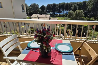 Image de Studio, vue mer, Wifi, climatisation, tout à pied