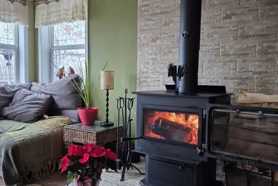Image de Lakefront Cabin Pet Friendly. fire pit, fire table, wood stove, 2 kayaks/Canoe