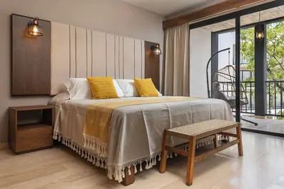 Image de 2br Oasis in Tulum | Rooftop Pool • Wi-Fi• Parking