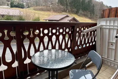 Image de Appartement Pratique à Morillon – 4 Pers, Vue Montagne et Balcon