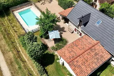 Image de Aux Détours de l'Étang : La Bergerie et sa piscine privative
