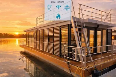 Image de Floatinghouse Bakerman: Vacation on the lake with a wood-burning stove and lake view