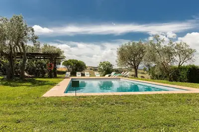 Image de Maison de vacances avec piscine privée, climatisation, Wifi, Tv, patio, vue panoramique