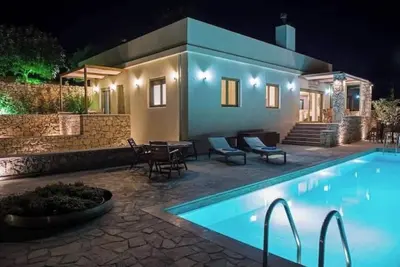 Image de Panorama Villa Sitia | Private Pool, Gym, Bbq