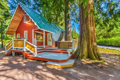 Image de Riverside cabin near Mount Rainier with hot tub!