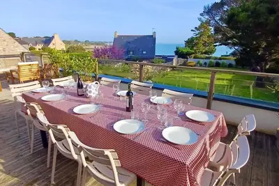 Image de L’idéal – Villa 230m2- 12p - Vue Mer Exceptionnelle - Accès direct plage - Wifi