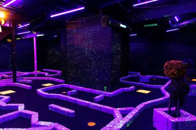 Image de Glow In The Dark Putt Putt Experience - Hot Tub - Sauna - Swing Fire Pit