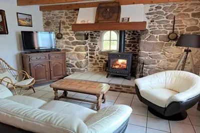 Image de Maison en pierre bretonne près des plages de sable