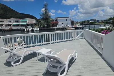 Stylish Waterfront Villa w/ Dock & Sun Deck