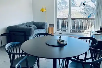 Image de Modern apartment in the mountains with a view of the mountains