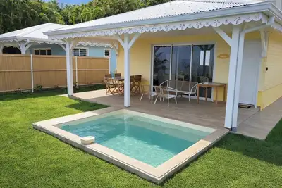 Image de Villa Ty Kas Soley Sainte Luce, vue mer et piscine