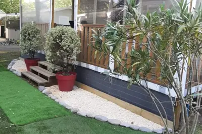 Image de Évasion à Gastes : mobil-home 8 pers avec piscines et terrasse privée