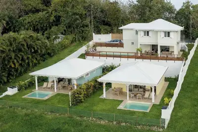 Image de 3 villas Kas Kreyole Sainte-Luce, vue mer et piscines