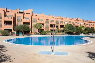Image de Appartement de vacances 'Sotavento Tejita' avec piscine, jardin partagés et Wi-Fi