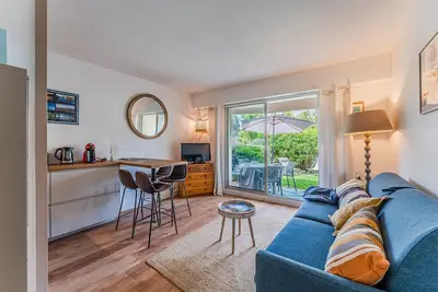Image de Appartement Le Josephine Emplacement Plage d'Eyrac terrasse et jardin