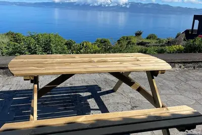 Spacious Azorean Home with Panoramic Ocean View