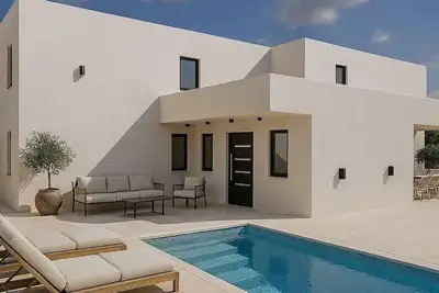 Image de Maison de vacances privée avec Wifi, climatisation, piscine privée, Tv, terrasse, animaux admis