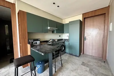 Image de studio moderne oasis