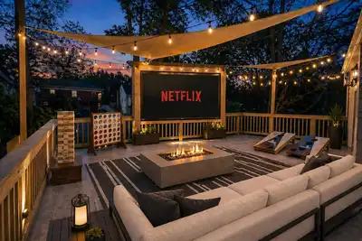 Image de New! The Dwelling Place w/ Rooftop Theater, Fire Pit, Game Room near World Cup