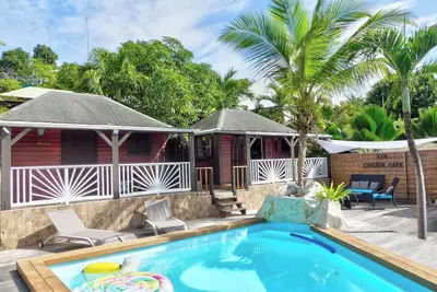 Image de Cozy cottage \"Cocotier\" w/pool in the complex