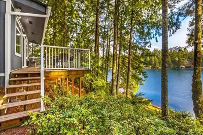 Lakefront Retreat | Private Dock & Forest Views