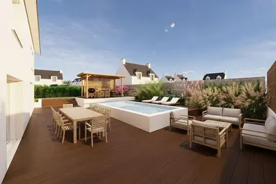 Image de Villa piscine rénovée, plages et commerces à pied, 6 chambres, 3 salles de bain