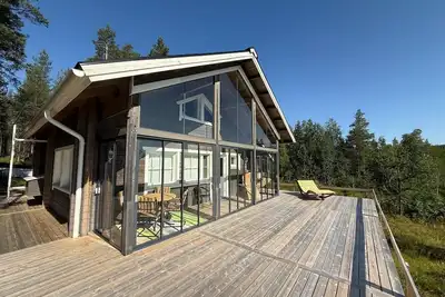 Image de Bright Nordic chalet with high-quality furnishings in a Scandinavian design