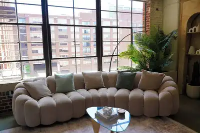 Image de Designer Loft at Ponce City Market with Natural Light & Murals