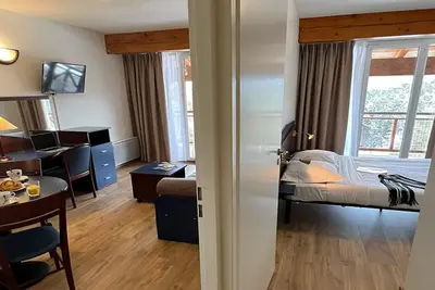 Image de Appartement alpin avec vue sur la terrasse