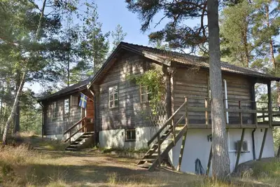 Image de Lovely log house with a view of the sea