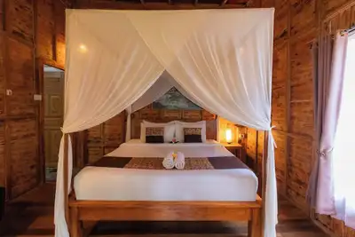 Image de Chambre de villa privée avec vue sur la nature dans le nord d'Ubud