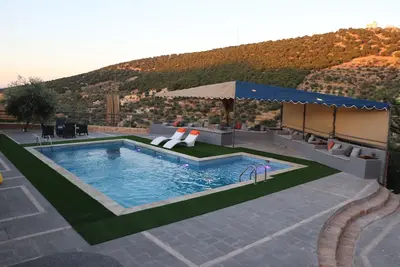 Private Chalet with Stunning Pool & View in As-Salt