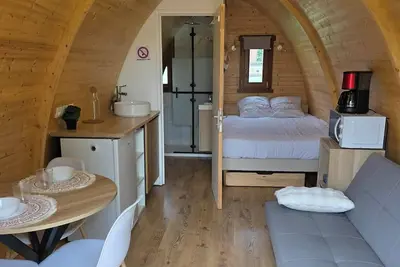 Image de Le refuge entre mer et campagne avec jacuzzi, vue dégagée sur la campagne