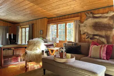 Image de Chalet classique modernisé avec vue sur Norefjell