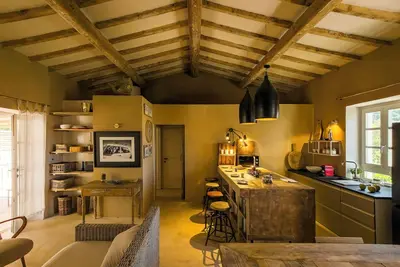 Image de Maison avec pergola et couchers de soleil spectaculaires à Elba