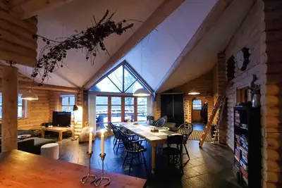 Image de Maison en rondins dans la forêt près de Mariager