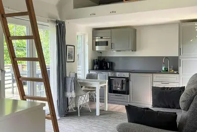 Image de Mini-maison avec plage de sable et sauna