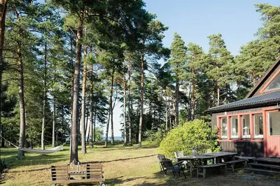 Image de Maison familiale près d'une plage de sable blanc à Gotland